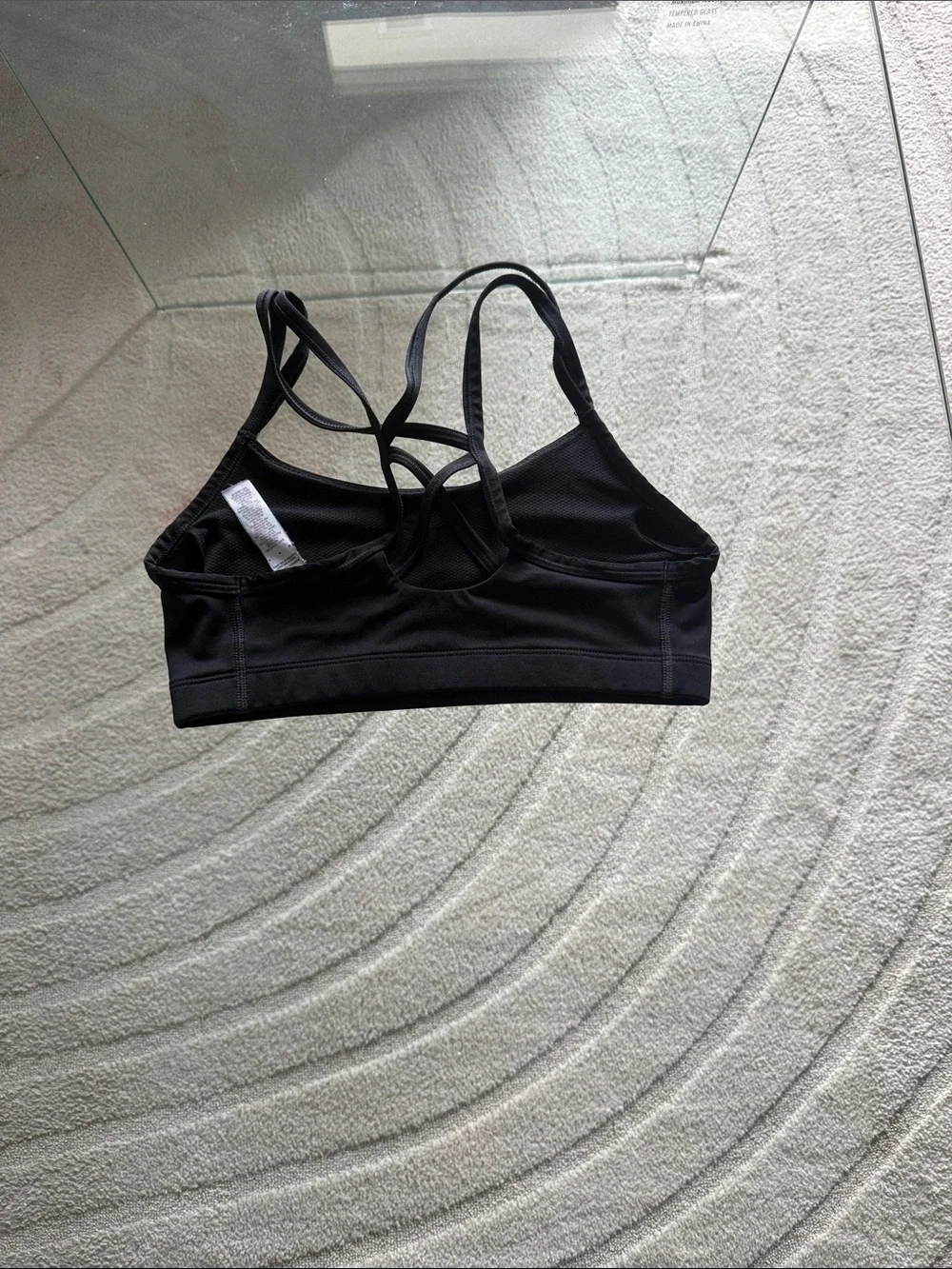 Nike Women's Black Strappy Cross-Back Sports Bra